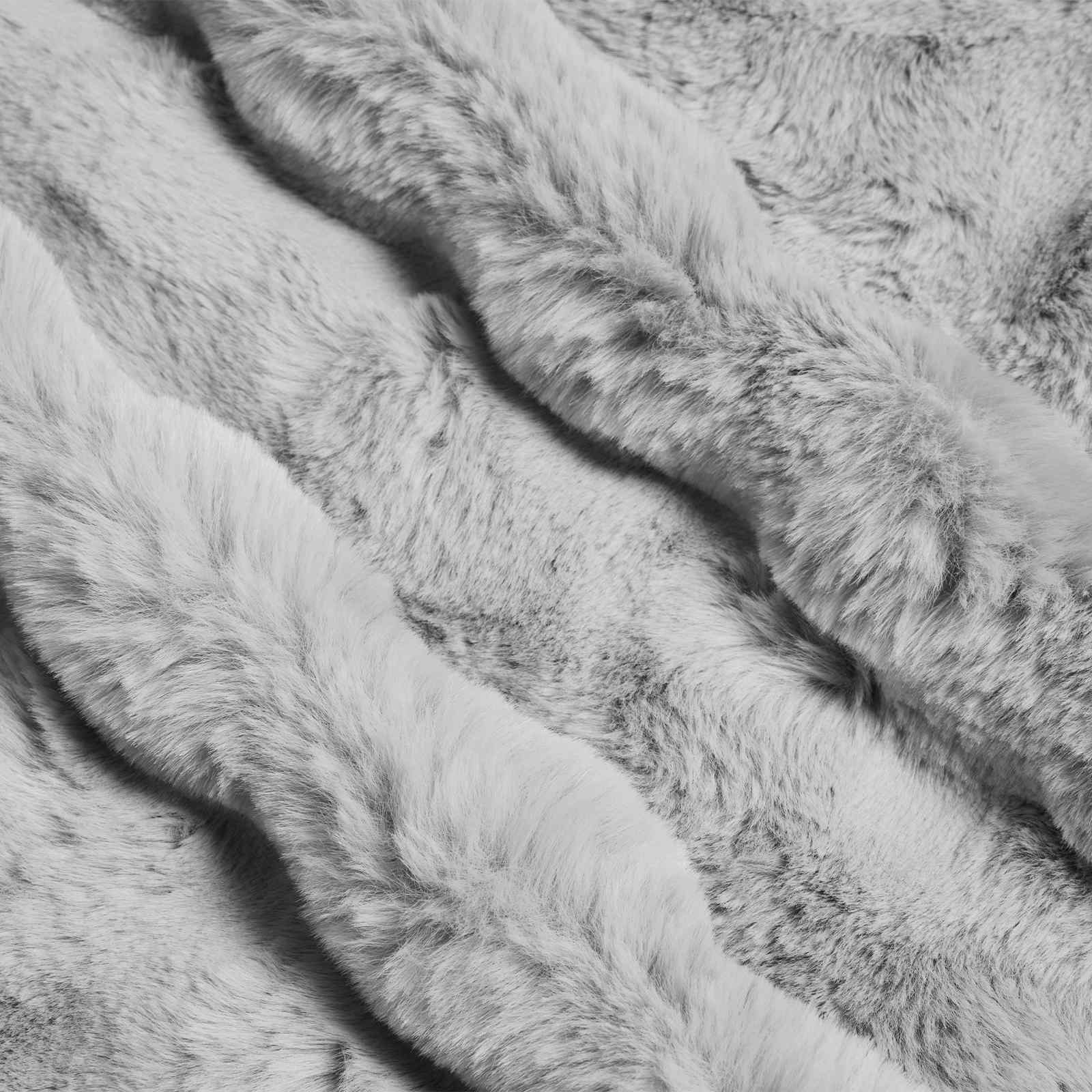 Coperta antiscivolo in sintetica di coniglio Olite 4 pcs Grigio