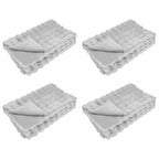 Coperta antiscivolo in sintetica di coniglio Olite 4 pcs Grigio
