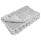 Coperta antiscivolo in sintetica di coniglio Olite 4 pcs Grigio