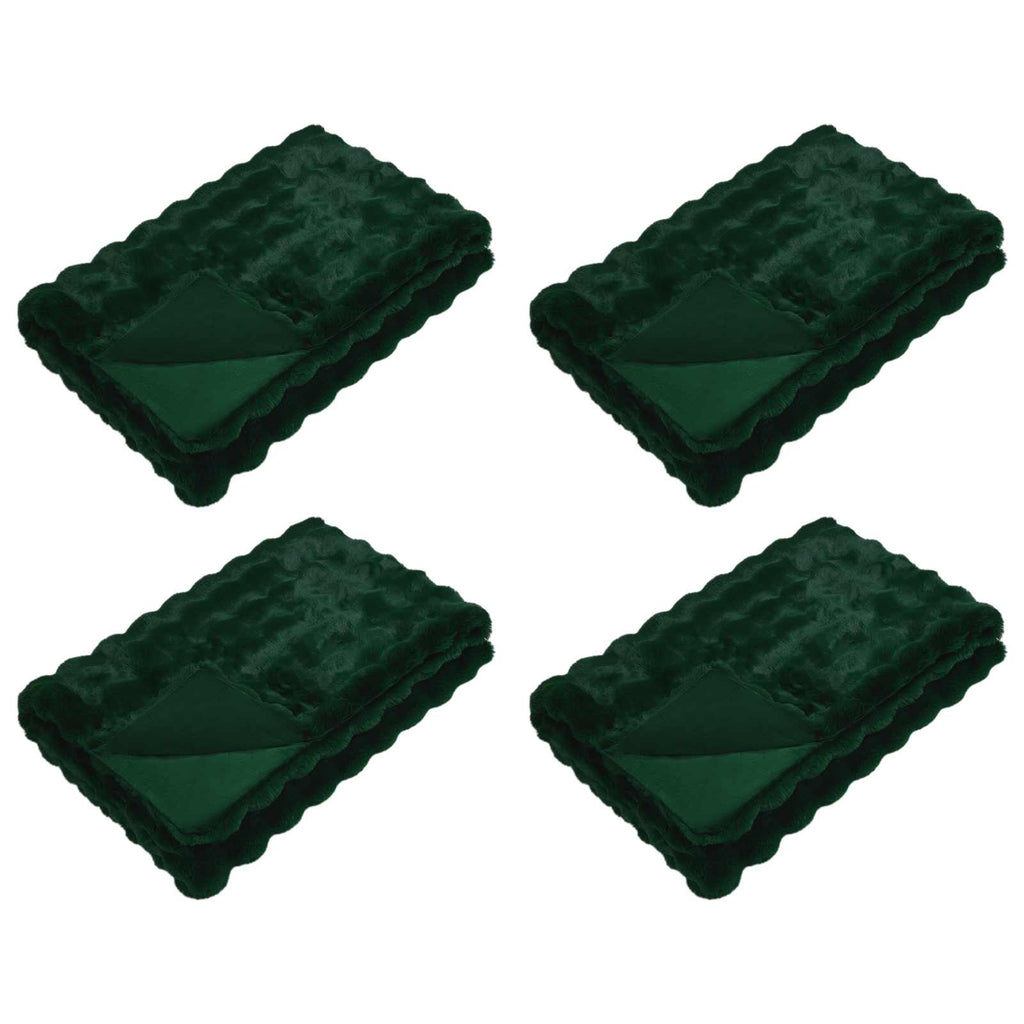 Coperta antiscivolo in sintetica di coniglio Olite 4 pcs