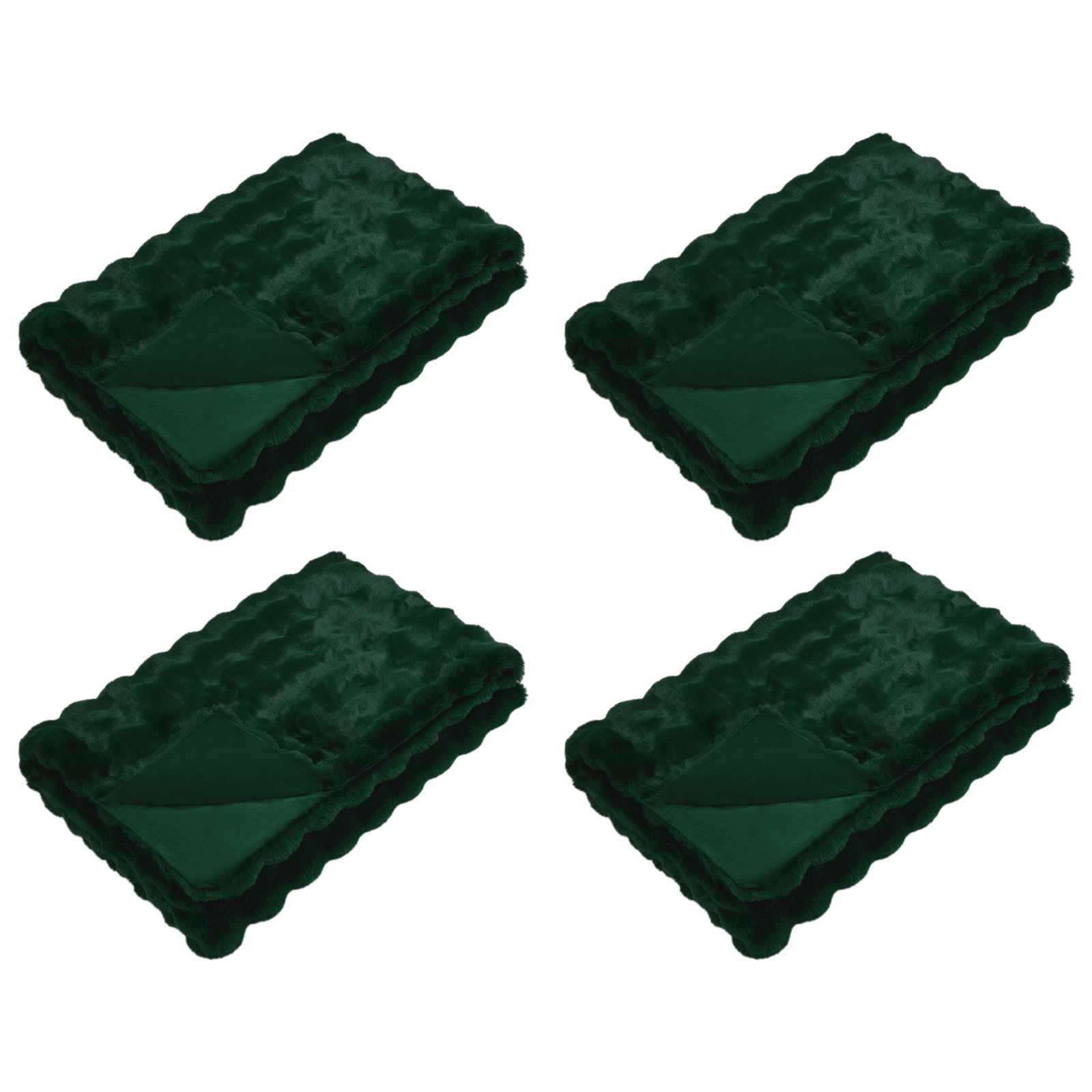 Coperta antiscivolo in sintetica di coniglio Olite 4 pcs