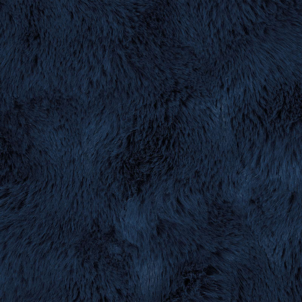 Coperta antiscivolo in sintetica di coniglio Olite Blu Marino