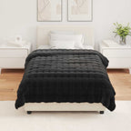 Coperta antiscivolo in sintetica di coniglio Olite Nero