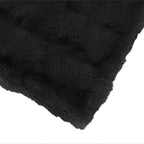 Coperta antiscivolo in sintetica di coniglio Olite Nero