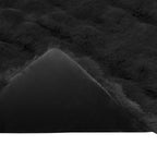 Coperta antiscivolo in sintetica di coniglio Olite Nero