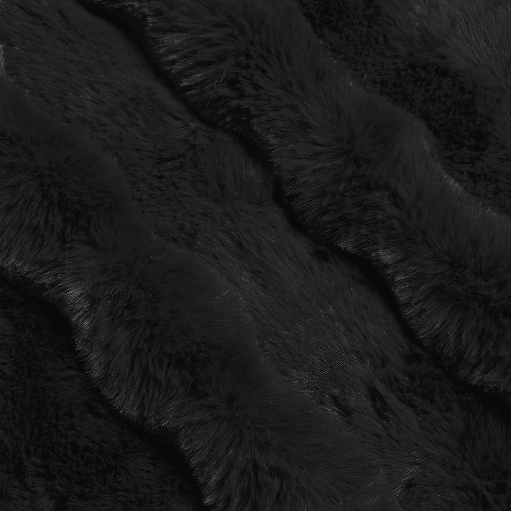 Coperta antiscivolo in sintetica di coniglio Olite 4 pcs Nero
