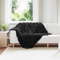 Coperta antiscivolo in sintetica di coniglio Olite 4 pcs Nero