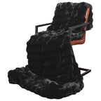 Coperta antiscivolo in sintetica di coniglio Olite 4 pcs Nero