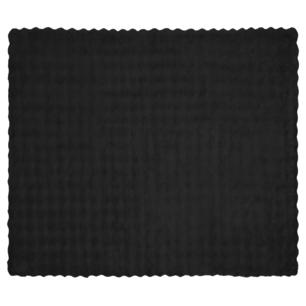 Coperta antiscivolo in sintetica di coniglio Olite 4 pcs Nero
