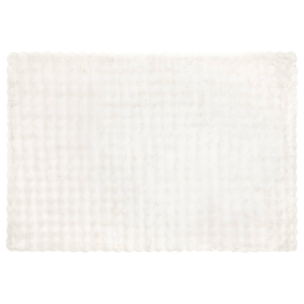 Coperta antiscivolo in sintetica di coniglio Olite Bianco