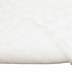 Coperta antiscivolo in sintetica di coniglio Olite Bianco