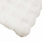 Coperta antiscivolo in sintetica di coniglio Olite 4 pcs Bianco