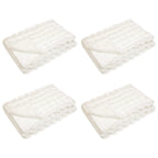Coperta antiscivolo in sintetica di coniglio Olite 4 pcs Bianco