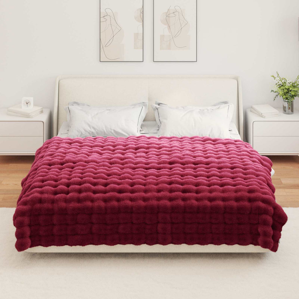 Coperta antiscivolo in sintetica di coniglio Olite 150 x 220 cm
