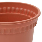Vaso Rotondo per Fiori 24 pcs Rosso Mattone Ø 15 x 12 cm