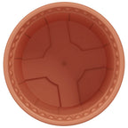 Vaso Rotondo per Fiori 24 pcs Rosso Mattone Ø 15 x 12 cm