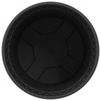 Vaso Rotondo per Fiori 24 pcs Nero Ø 17 x 14 cm Plastica