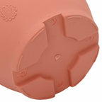 Vaso Rotondo per Fiori 6 pcs Rosso Mattone Ø 30 x 25 cm