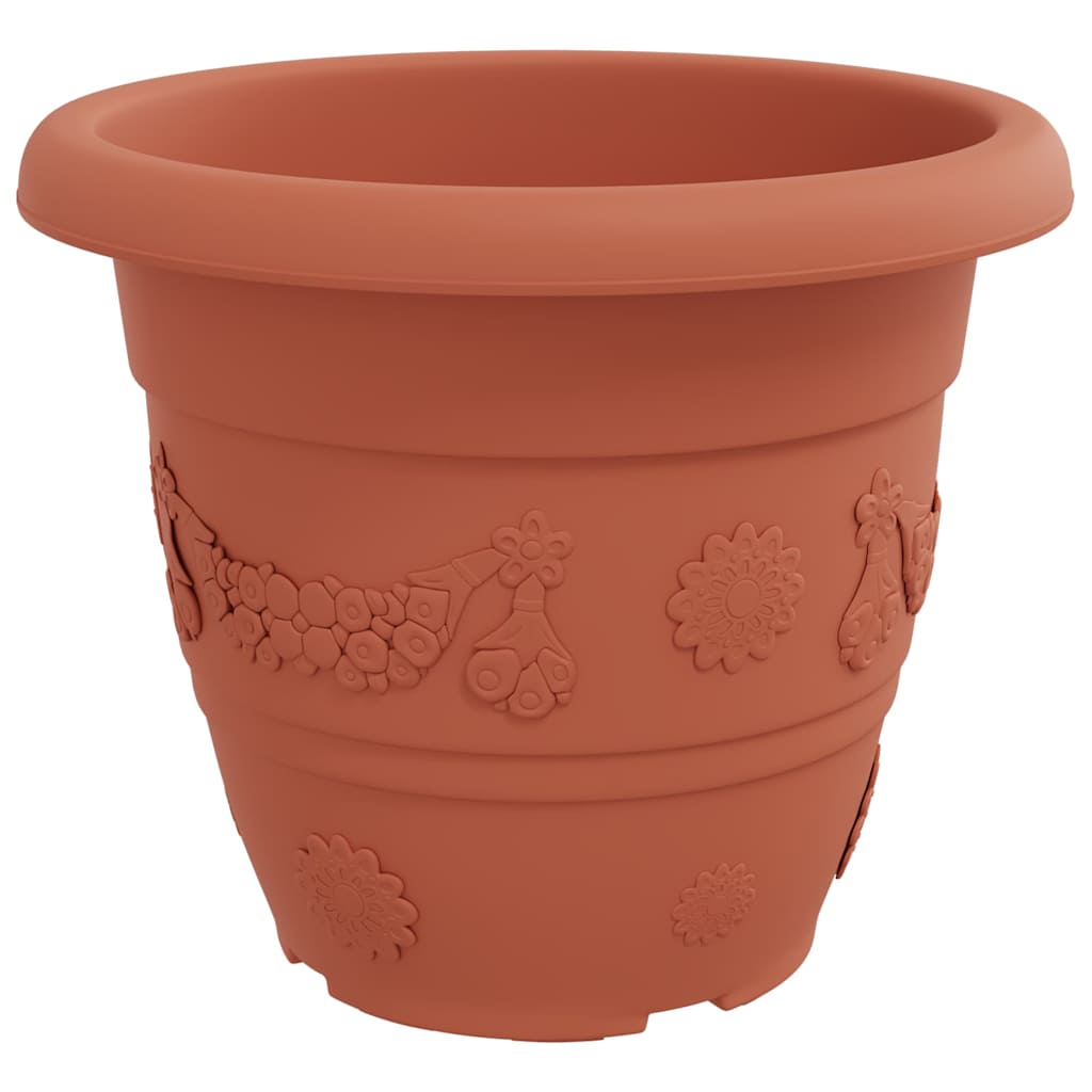 Vaso Rotondo per Fiori 24 pcs Rosso Mattone Ø 39 x 32 cm