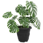 Vaso Rotondo per Fiori 24 pcs Nero Ø 26 x 21.5 cm Plastica