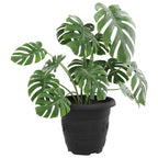 Vaso Rotondo per Fiori 24 pcs Nero Ø 30 x 25 cm Plastica
