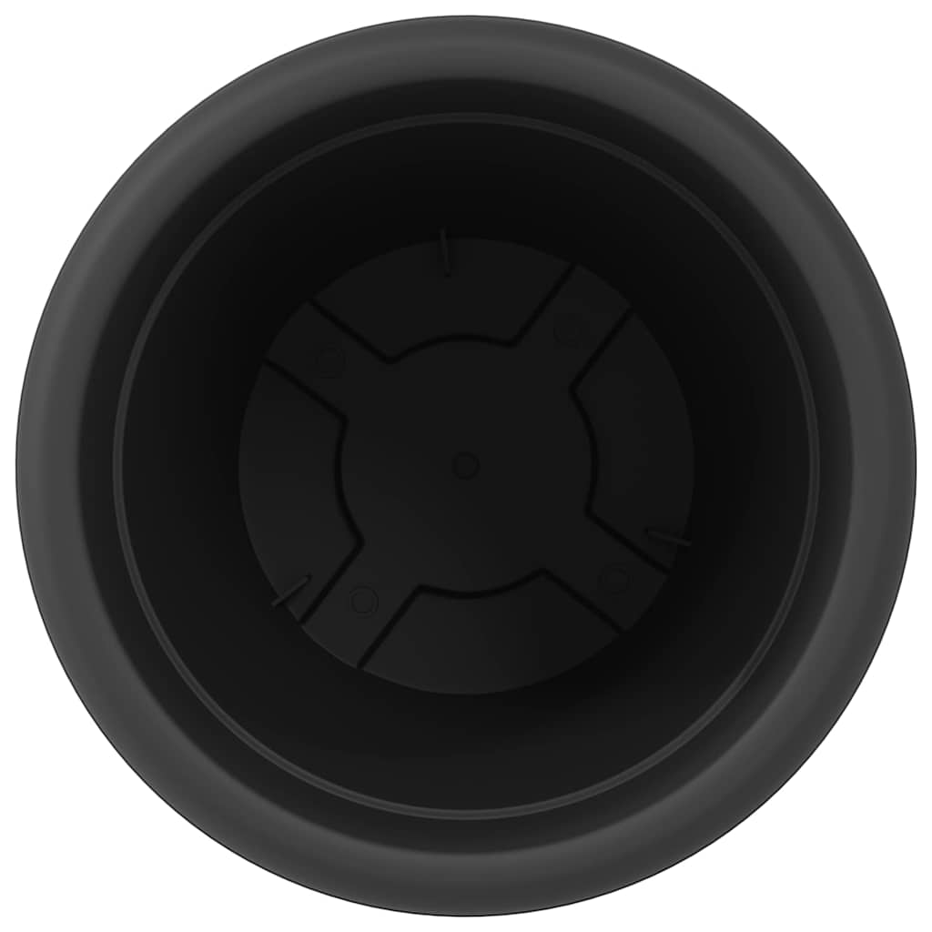 Vaso Rotondo per Fiori 24 pcs Nero Ø 39 x 32 cm Plastica