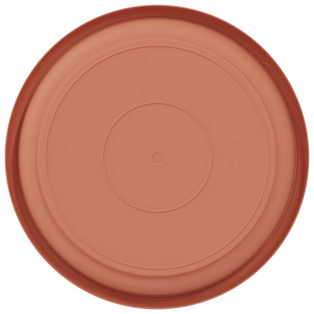 Vassoio Rotondo per Fiori 6 pcs Rosso Mattone Ø 14 x 2 cm