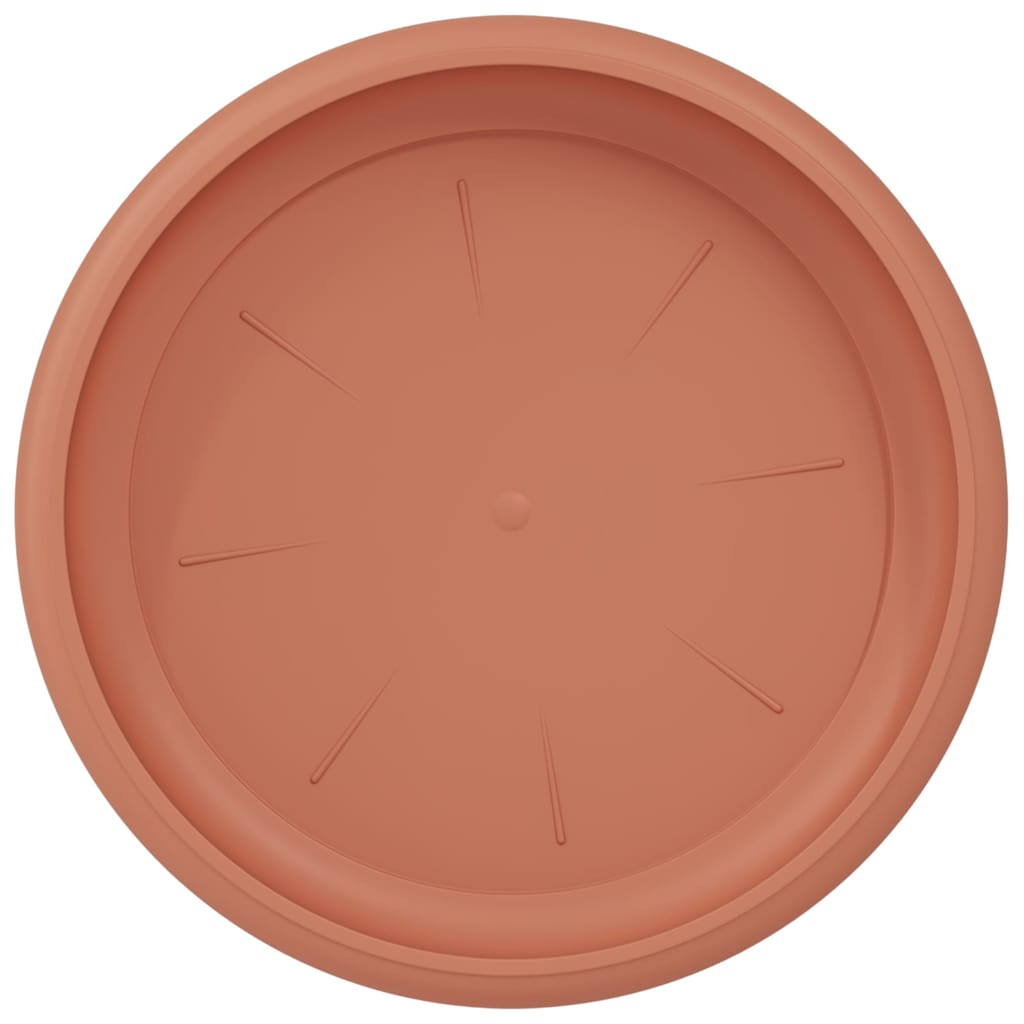 Vassoio Rotondo per Fiori 6 pcs Rosso Mattone Ø 14 x 2 cm