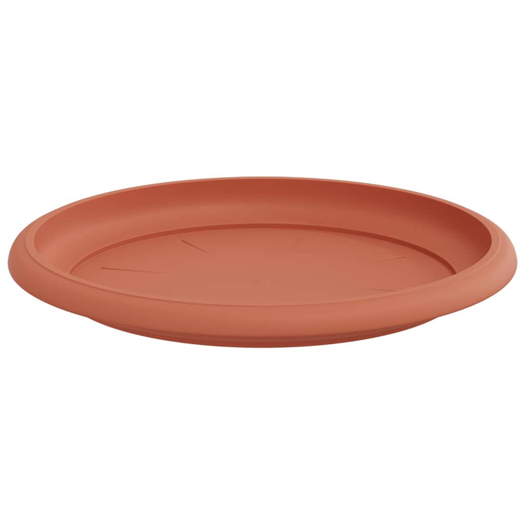 Vassoio Rotondo per Fiori 6 pcs Rosso Mattone Ø 17,5 x 2 cm