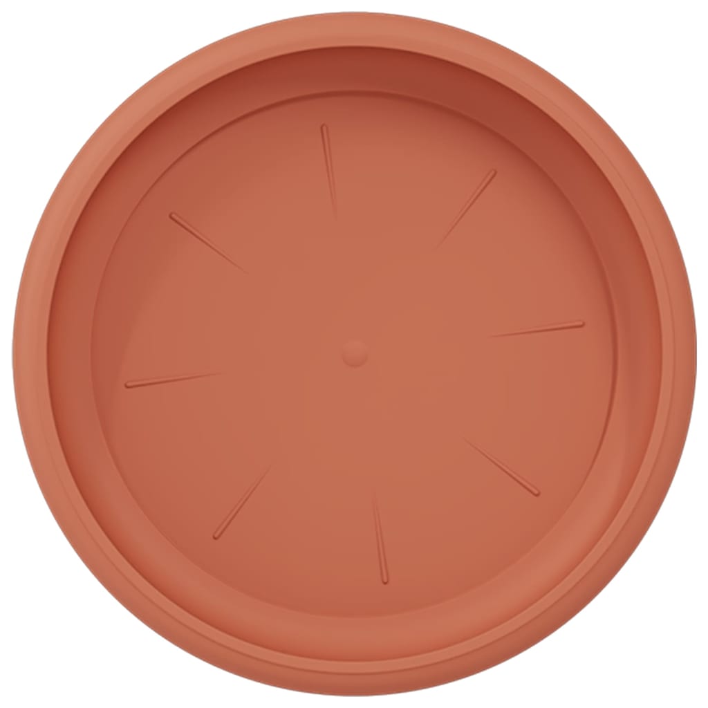 Vassoio Rotondo per Fiori 6 pcs Rosso Mattone Ø 17,5 x 2 cm