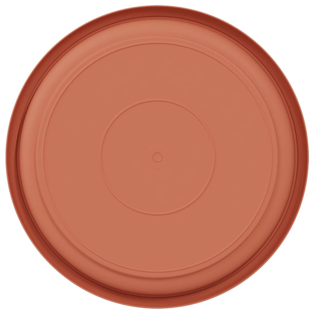 Vassoio Rotondo per Fiori 6 pcs Rosso Mattone Ø 19 x 2 cm