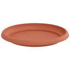 Vassoio Rotondo per Fiori 6 pcs Rosso Mattone Ø 21,5 x 2,5 cm
