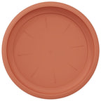 Vassoio Rotondo per Fiori 6 pcs Rosso Mattone Ø 21,5 x 2,5 cm