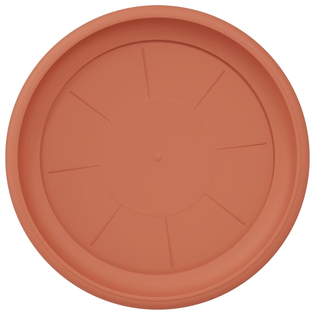 Vassoio Rotondo per Fiori 6 pcs Rosso Mattone Ø 27 x 2,5 cm