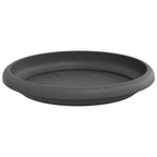 Vassoio Rotondo per Fiori 6 pcs Nero Ø 14 x 2 cm Plastica