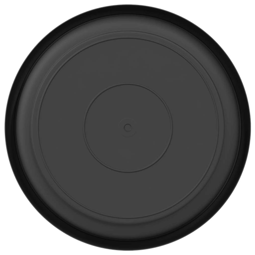 Vassoio Rotondo per Fiori 6 pcs Nero Ø 17,5 x 2 cm Plastica