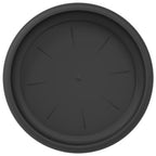 Vassoio Rotondo per Fiori 6 pcs Nero Ø 17,5 x 2 cm Plastica
