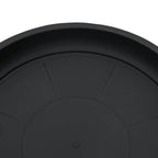 Vassoio Rotondo per Fiori 6 pcs Nero Ø 19 x 2 cm Plastica