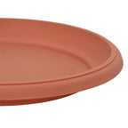Vassoio Rotondo per Fiori 24 pcs Rosso Mattone Ø 14 x 2 cm