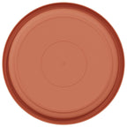 Vassoio Rotondo per Fiori 24 pcs Rosso Mattone Ø 23,5 x 2,5 cm