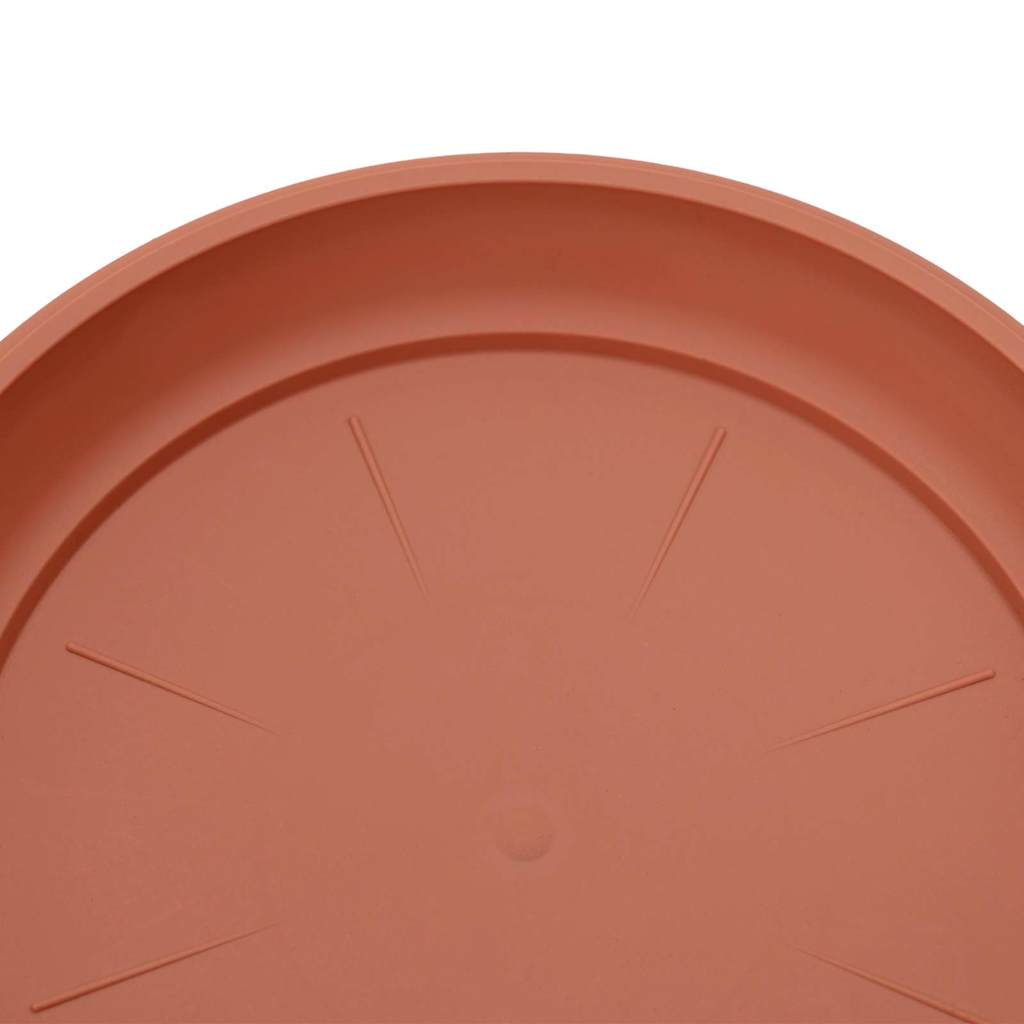 Vassoio Rotondo per Fiori 24 pcs Rosso Mattone Ø 27 x 2,5 cm