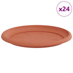 Vassoio Rotondo per Fiori 24 pcs Rosso Mattone Ø 27 x 2,5 cm