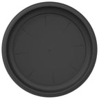 Vassoio Rotondo per Fiori 24 pcs Nero Ø 23,5 x 2,5 cm Plastica