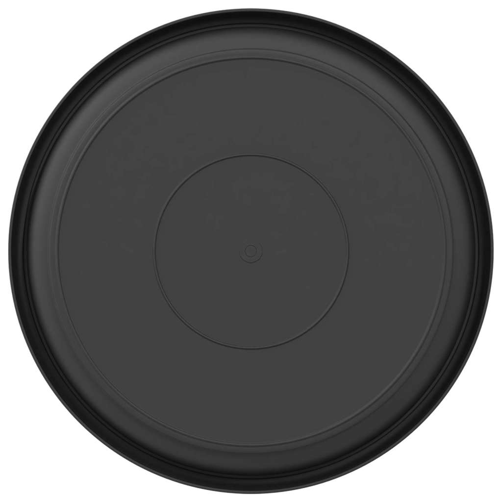 Vassoio Rotondo per Fiori 24 pcs Nero Ø 27 x 2,5 cm Plastica
