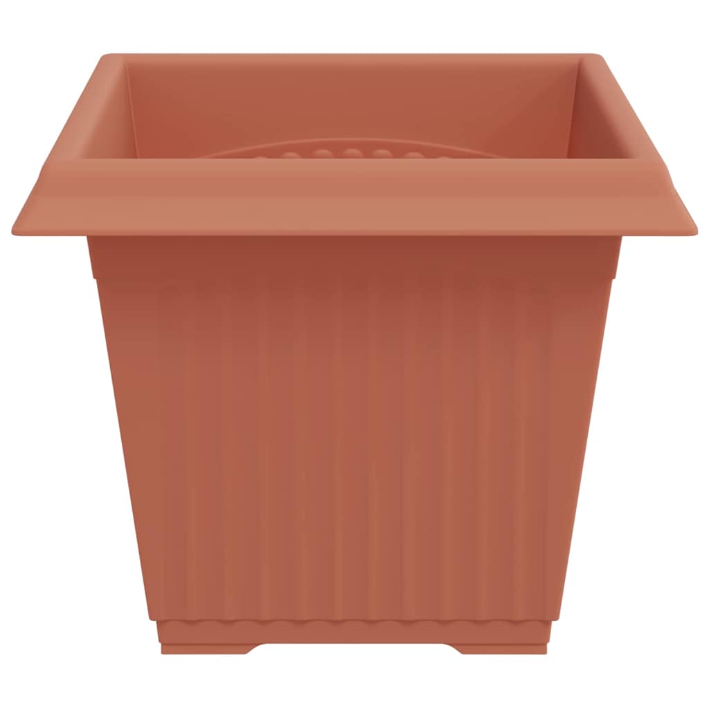 Vaso quadrato per fiori 6 pcs Rosso Mattone 33 x 33 x 26 cm