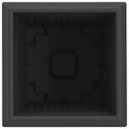 Vaso quadrato per fiori 24 pcs Nero 16 x 16 x 14 cm Plastica