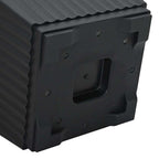 Vaso quadrato per fiori 24 pcs Nero 28,5 x 28,5 x 22 cm