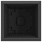 Vaso quadrato per fiori 24 pcs Nero 28,5 x 28,5 x 22 cm