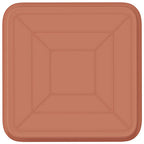 Vassoio Quadrato per Fiori 6 pcs Rosso Mattone 21 x 21 x 2 cm