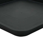 Vassoio Quadrato per Fiori 6 pcs Nero 25,5 x 25,5 x 2,5 cm